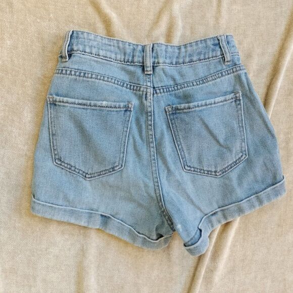 PacSun Light Wash Mom Shorts Size 24 - Picture 2 of 6